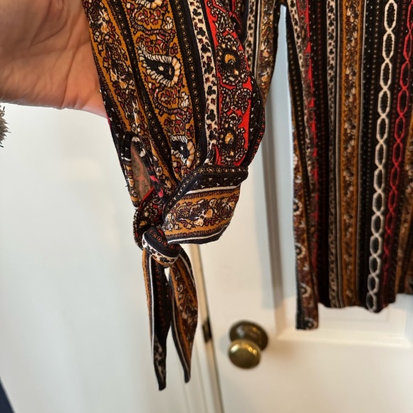 Free People Multicolor Paisley Print Women's Top - Picture 5 of 8